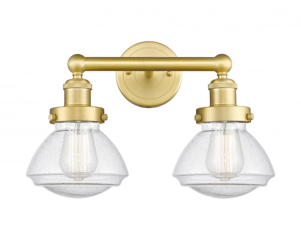 Olean - 2 Light - 16 inch - Satin Gold - Bath Vanity Light