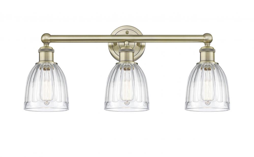 Brookfield - 3 Light - 24 inch - Antique Brass - Bath Vanity Light