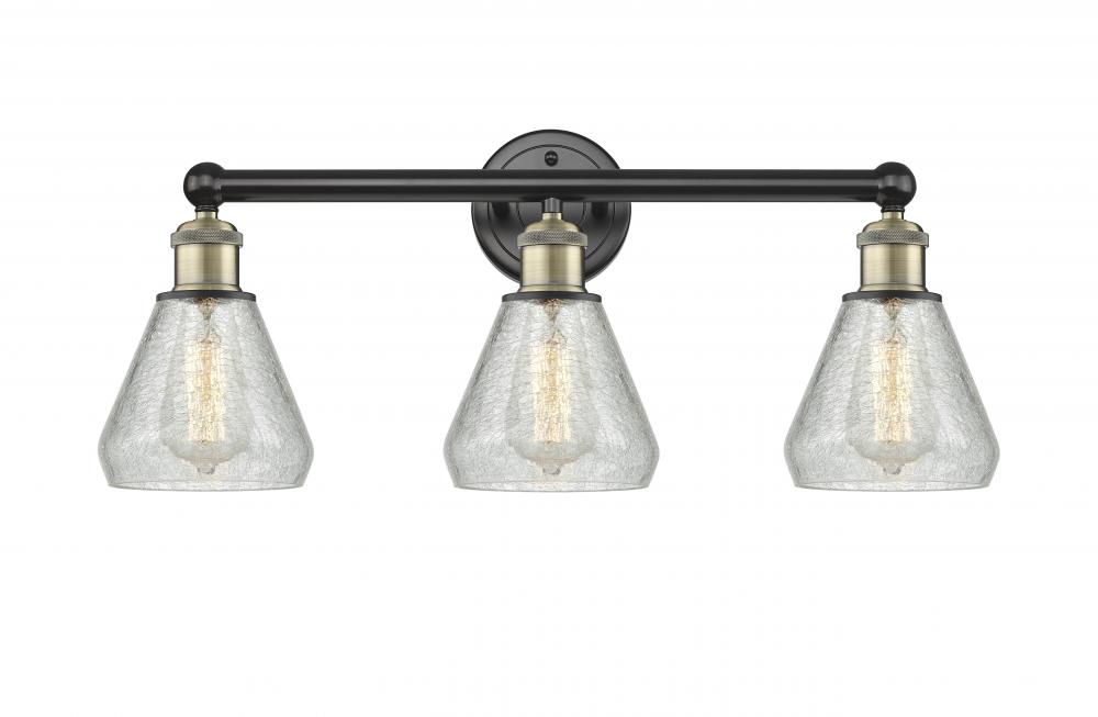 Conesus - 3 Light - 24 inch - Black Antique Brass - Bath Vanity Light