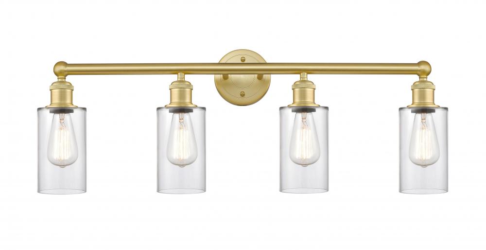 Clymer - 4 Light - 31 inch - Satin Gold - Bath Vanity Light