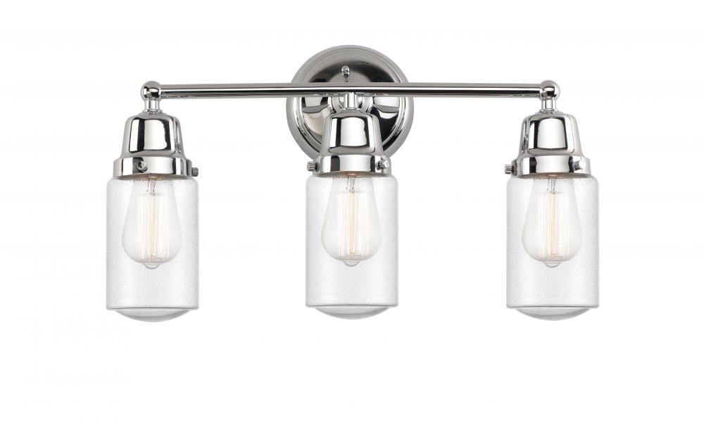 Dover - 3 Light - 21 inch - Polished Chrome - Bath Vanity Light