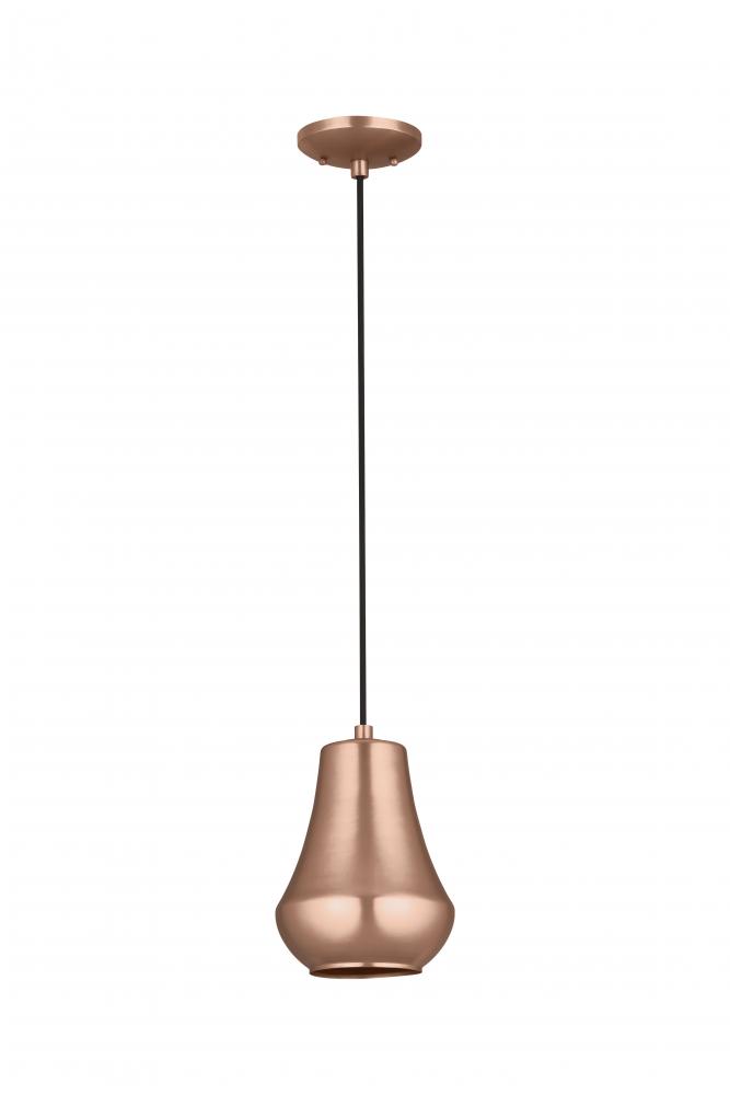 Hartford - 1 Light - 7 inch - Antique Copper - Cord hung - Mini Pendant