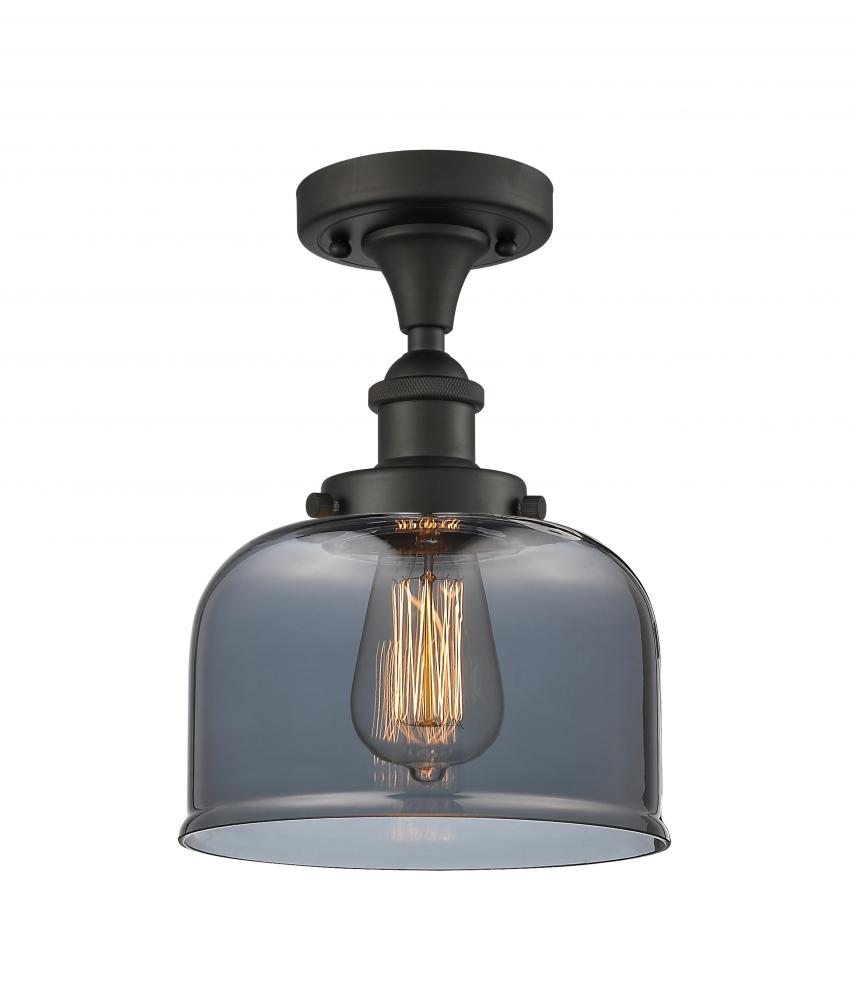 Bell - 1 Light - 8 inch - Oil Rubbed Bronze - Semi-Flush Mount