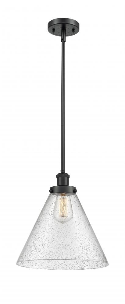 Cone - 1 Light - 12 inch - Matte Black - Mini Pendant