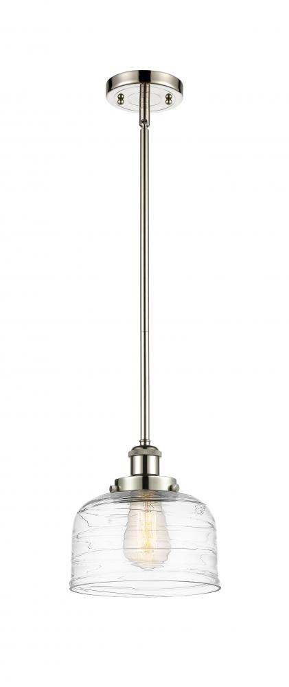 Bell - 1 Light - 8 inch - Polished Nickel - Mini Pendant