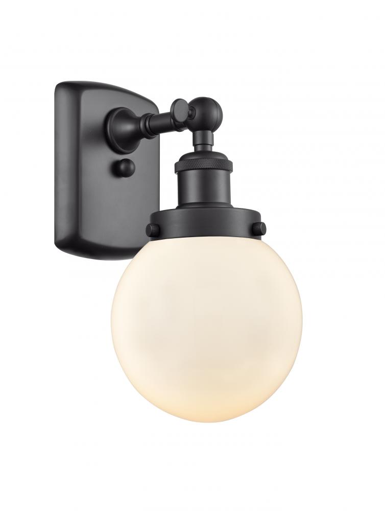 Beacon - 1 Light - 6 inch - Matte Black - Sconce