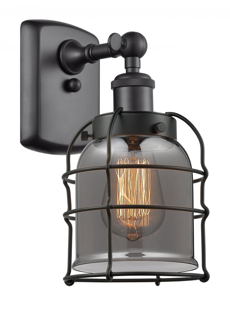 Bell Cage - 1 Light - 5 inch - Matte Black - Sconce