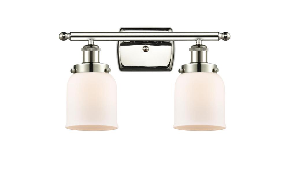 Bell - 2 Light - 16 inch - Polished Nickel - Bath Vanity Light