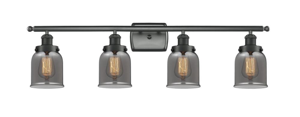 Bell - 4 Light - 36 inch - Matte Black - Bath Vanity Light