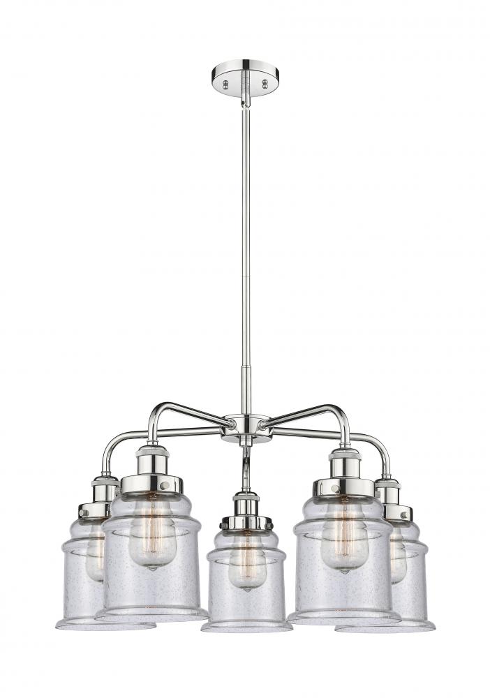 Whitney - 5 Light - 25 inch - Polished Chrome - Chandelier