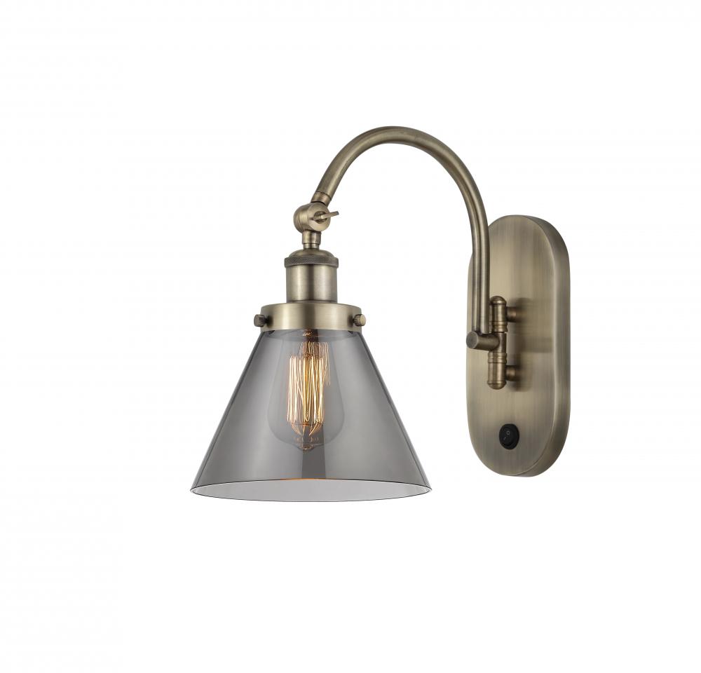 Cone - 1 Light - 8 inch - Antique Brass - Sconce