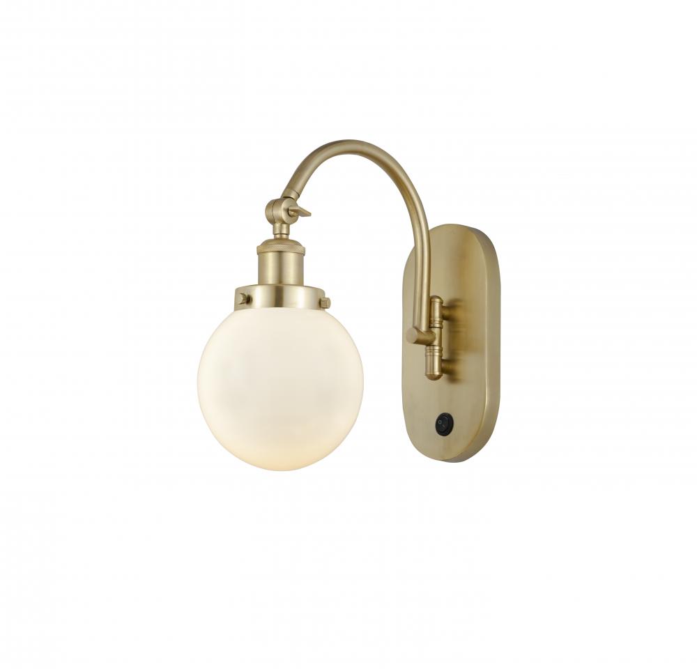 Beacon - 1 Light - 6 inch - Satin Gold - Adjustable Swing Arm