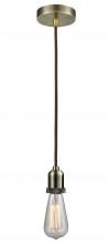  100AB-10BR-0AB - Whitney - 1 Light - 2 inch - Antique Brass - Cord hung - Mini Pendant