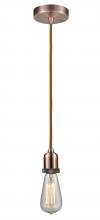  100AC-10CR-0AC - Whitney - 1 Light - 2 inch - Antique Copper - Cord hung - Mini Pendant