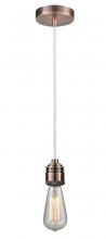  100AC-10W-2AC - Winchester - 1 Light - 2 inch - Antique Copper - Cord hung - Mini Pendant