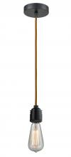  100BK-10CR-2BK - Winchester - 1 Light - 2 inch - Matte Black - Cord hung - Mini Pendant