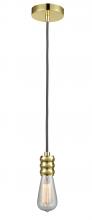  100GD-10GY-5GD - Gatsby - 1 Light - 2 inch - Gold - Cord hung - Mini Pendant