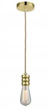  100GD-10RE-5GD - Gatsby - 1 Light - 2 inch - Gold - Cord hung - Mini Pendant