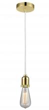  100GD-10W-0GD - Whitney - 1 Light - 2 inch - Gold - Cord hung - Mini Pendant