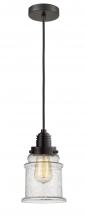  100OB-10BK-2H-OB-G184 - Winchester - 1 Light - 8 inch - Oil Rubbed Bronze - Cord hung - Mini Pendant