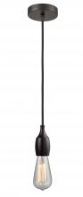  100OB-10BK-3OB - Chelsea - 1 Light - 2 inch - Oil Rubbed Bronze - Cord hung - Mini Pendant