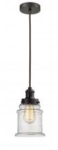  100OB-10BR-1H-OB-G184 - Edison - 1 Light - 8 inch - Oil Rubbed Bronze - Cord hung - Mini Pendant