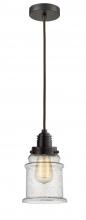  100OB-10BR-2H-OB-G184 - Winchester - 1 Light - 8 inch - Oil Rubbed Bronze - Cord hung - Mini Pendant