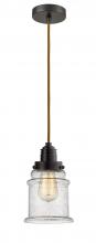  100OB-10CR-2H-OB-G184 - Winchester - 1 Light - 8 inch - Oil Rubbed Bronze - Cord hung - Mini Pendant