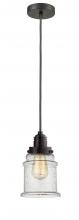  100OB-10GY-2H-OB-G184 - Winchester - 1 Light - 8 inch - Oil Rubbed Bronze - Cord hung - Mini Pendant