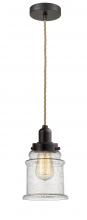  100OB-10RE-0H-OB-G184 - Whitney - 1 Light - 8 inch - Oil Rubbed Bronze - Cord hung - Mini Pendant