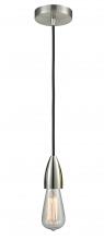  100SN-10BK-4SN - Fairchild - 1 Light - 2 inch - Satin Nickel - Cord hung - Mini Pendant