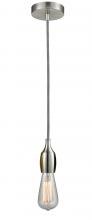  100SN-10BW-3SN - Chelsea - 1 Light - 2 inch - Satin Nickel - Cord hung - Mini Pendant