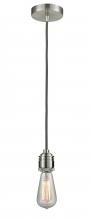  100SN-10GY-2SN - Winchester - 1 Light - 2 inch - Satin Nickel - Cord hung - Mini Pendant