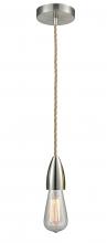  100SN-10RE-4SN - Fairchild - 1 Light - 2 inch - Satin Nickel - Cord hung - Mini Pendant