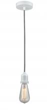  100W-10BW-0W - Whitney - 1 Light - 2 inch - White - Cord hung - Mini Pendant