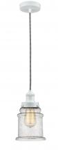  100W-10BW-1H-W-G184 - Edison - 1 Light - 8 inch - White - Cord hung - Mini Pendant