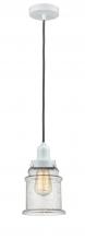  100W-10GY-0H-W-G184 - Whitney - 1 Light - 8 inch - White - Cord hung - Mini Pendant