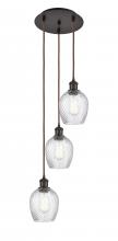  113B-3P-OB-G292 - Salina - 3 Light - 12 inch - Oil Rubbed Bronze - Cord Hung - Multi Pendant