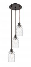  113B-3P-OB-G352 - Candor - 3 Light - 11 inch - Oil Rubbed Bronze - Cord Hung - Multi Pendant