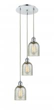  113B-3P-PC-G259 - Caledonia - 3 Light - 12 inch - Polished Chrome - Cord Hung - Multi Pendant