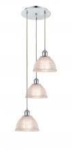  113B-3P-PC-G422 - Arietta - 3 Light - 15 inch - Polished Chrome - Cord Hung - Multi Pendant