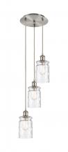  113B-3P-SN-G352 - Candor - 3 Light - 11 inch - Brushed Satin Nickel - Cord Hung - Multi Pendant