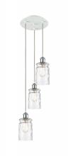  113B-3P-WPC-G352 - Candor - 3 Light - 11 inch - White Polished Chrome - Cord Hung - Multi Pendant