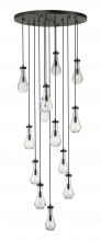  132BK-451-1P-BK-G451-5CL-20 - Owego - 13 Light - 32 inch - Matte Black - Multi Pendant