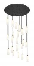  148BK-B-21P-BB-G434-12WH - Crown Point - 21 Light - 48 inch - Brushed Brass - Multi Pendant