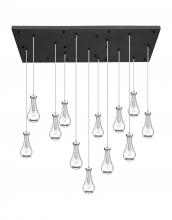  154BK-451-1P-SN-G451-5CL-20 - Owego - 13 Light - 54 inch - Brushed Satin Nickel - Multi Pendant