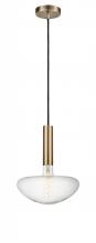  198-1P-AB-BB250LED - Edison - 1 Light - 10 inch - Antique Brass - Cord hung - Mini Pendant