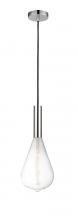  198-1P-PC-BB164LED - Edison - 1 Light - 7 inch - Polished Chrome - Cord hung - Mini Pendant