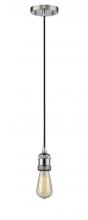  200C-PN-LED - Bare Bulb - 1 Light - 3 inch - Polished Nickel - Cord hung - Mini Pendant