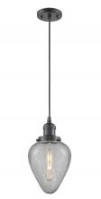 Innovations Lighting 201C-OB-G165-LED - Geneseo - 1 Light - 7 inch - Oil Rubbed Bronze - Cord hung - Mini Pendant